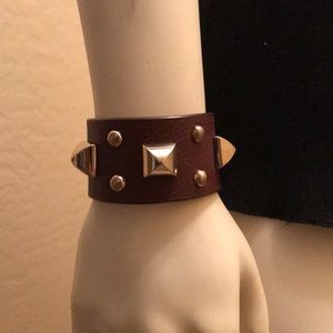 Burgundy /Gold Cuff